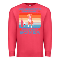 Cardinal boxer t  shirt a woman cannot survive on wine alone she also needs box Premium Sweatshirt - linhVisuals