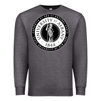 Charcoal Heather University Albany Suny Premium Sweatshirt - linhVisuals