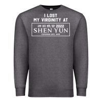 Charcoal Heather i lost my virginity at shen yun 2022   t shirt Premium Sweatshirt - linhVisuals