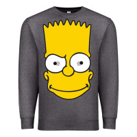Charcoal Heather kartun bart simpson mask Premium Sweatshirt - linhVisuals