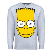 Heather Grey kartun bart simpson mask Premium Sweatshirt - linhVisuals