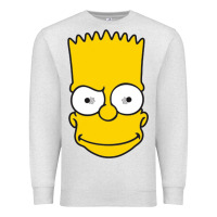 Oatmeal Heather kartun bart simpson mask Premium Sweatshirt - linhVisuals