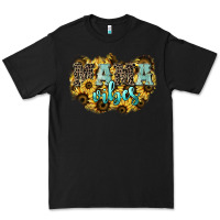 Black Mama vibes leopard mother's day Premium Tee - HowdyJamesFarm