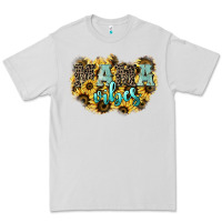 Dove Grey Mama vibes leopard mother's day Premium Tee - HowdyJamesFarm