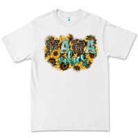 White Mama vibes leopard mother's day Premium Tee - HowdyJamesFarm