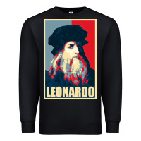 Black leonardo Premium Sweatshirt - linhVisuals