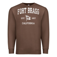 Chestnut fort bragg california ca vintage boat anchor flag design tee Premium Sweatshirt - linhVisuals