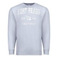 Heather Grey fort bragg california ca vintage boat anchor flag design tee Premium Sweatshirt - linhVisuals