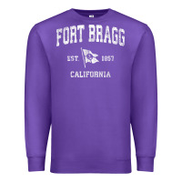 Fort Bragg California Ca Vintage Boat Anchor Flag Design Tee Premium Sweatshirt | Teevron