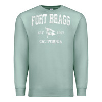 Seafoam fort bragg california ca vintage boat anchor flag design tee Premium Sweatshirt - linhVisuals