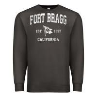Smoke fort bragg california ca vintage boat anchor flag design tee Premium Sweatshirt - linhVisuals