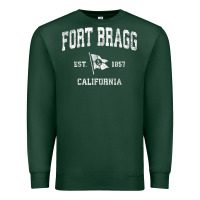 Sports Green fort bragg california ca vintage boat anchor flag design tee Premium Sweatshirt - linhVisuals