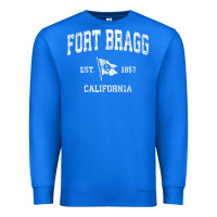 True Royal fort bragg california ca vintage boat anchor flag design tee Premium Sweatshirt - linhVisuals