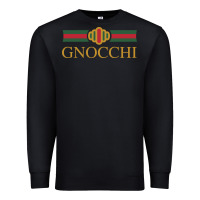 Black Gnocchi Classic Fashion Parody Pasta Noodles Italian Premium Sweatshirt - linhVisuals