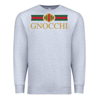Heather Grey Gnocchi Classic Fashion Parody Pasta Noodles Italian Premium Sweatshirt - linhVisuals
