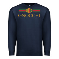 Navy Gnocchi Classic Fashion Parody Pasta Noodles Italian Premium Sweatshirt - linhVisuals