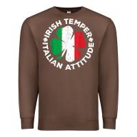Chestnut irish temper italian attitude t shirt st patrick's day t shirt Premium Sweatshirt - linhVisuals
