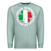 Seafoam irish temper italian attitude t shirt st patrick's day t shirt Premium Sweatshirt - linhVisuals