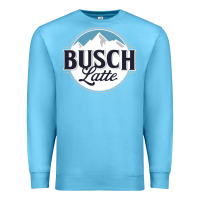 Ocean Blue BUSCH LATTE COOL Premium Sweatshirt - linhVisuals