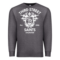 Charcoal Heather saints row 3 tribute emblem Premium Sweatshirt - linhVisuals