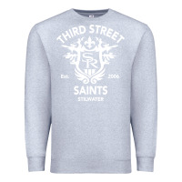 Heather Grey saints row 3 tribute emblem Premium Sweatshirt - linhVisuals