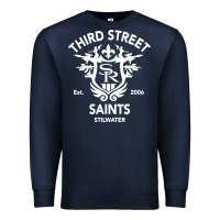 Navy saints row 3 tribute emblem Premium Sweatshirt - linhVisuals