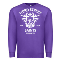 Purple saints row 3 tribute emblem Premium Sweatshirt - linhVisuals