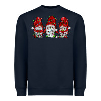 Navy gnome with christmas lights Heavyweight Sweatshirt - JahusDesignShop