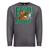 Charcoal Heather FAMU RATTLERS Premium Sweatshirt - linhVisuals