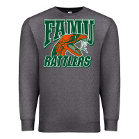 Charcoal Heather FAMU RATTLERS Premium Sweatshirt - linhVisuals