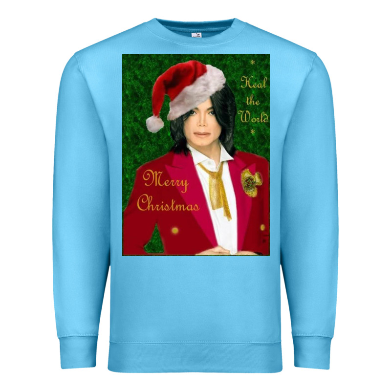Merry Christmas Heal The World Michael Jackson Premium Sweatshirt by linhVisuals | Teevron
