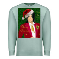 Seafoam merry christmas heal the world michael jackson Premium Sweatshirt - linhVisuals