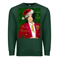 Sports Green merry christmas heal the world michael jackson Premium Sweatshirt - linhVisuals