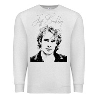Oatmeal Heather jeff buckley 90s style fan art Premium Sweatshirt - linhVisuals