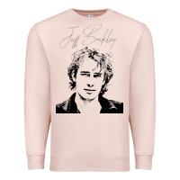 Pale Pink jeff buckley 90s style fan art Premium Sweatshirt - linhVisuals