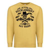 Antique Gold im your huckleberry Premium Sweatshirt - linhVisuals