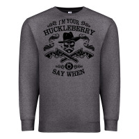 Charcoal Heather im your huckleberry Premium Sweatshirt - linhVisuals