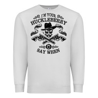 Dove Grey im your huckleberry Premium Sweatshirt - linhVisuals