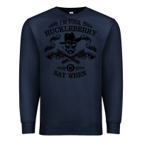 Navy im your huckleberry Premium Sweatshirt - linhVisuals