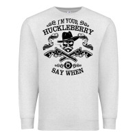 Oatmeal Heather im your huckleberry Premium Sweatshirt - linhVisuals