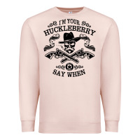 Pale Pink im your huckleberry Premium Sweatshirt - linhVisuals