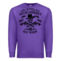 Purple im your huckleberry Premium Sweatshirt - linhVisuals