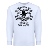 White im your huckleberry Premium Sweatshirt - linhVisuals