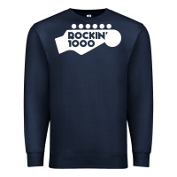 Navy rockin 1000 musician Premium Sweatshirt - linhVisuals