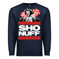 Navy sho nuff old school Premium Sweatshirt - linhVisuals
