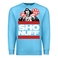 Ocean Blue sho nuff old school Premium Sweatshirt - linhVisuals