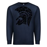 Navy trojan artist Premium Sweatshirt - linhVisuals