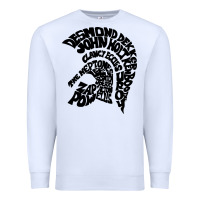 White trojan artist Premium Sweatshirt - linhVisuals