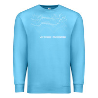 Ocean Blue joy division transmission fanart tribute design Premium Sweatshirt - linhVisuals