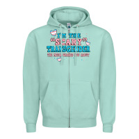Seafoam im scary transgender the media warned you about Zipper Hoodie - JahusDesignShop